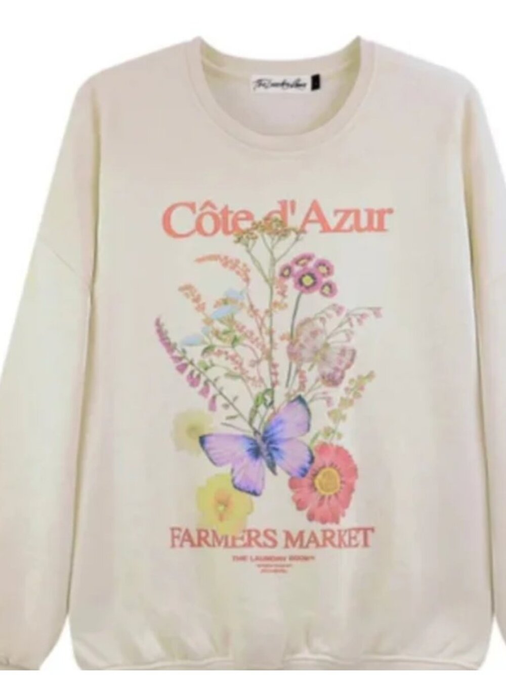Anthropologie NWT The Laundry Room Sweatshirt Oversized size M - Picture 7 of 7